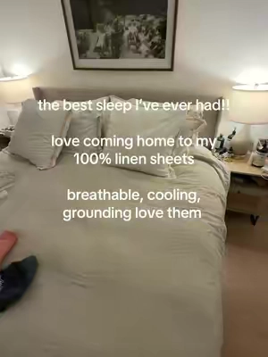 100% linen bed sheets - nontoxic living hack!! 