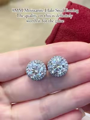 9MM Moissanite Halo Stud Earring💎The quality on this is definitely worth it for the price✨#earrings #earring #moissaniteearrings #silver #silverjewelry #s925 #s925silver #TikTokShopSummerSale #delzzad #waterproofjewelry #jewelry #giftideas #2026 #viral #delzzadjewelry #nontarnishjewelry #beautiful #luxury #affordable #diamond #diamondtester #GRA #moissanite