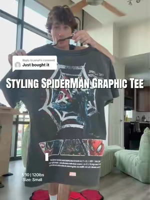 Replying to @jonah best tee in my closet no doubt  #spiderman #brandnewday #mensfashion 