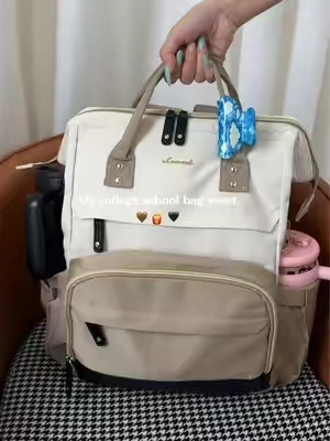 Snag it! Your backpack holds your whole semester – and still fits under the seat. That's space + style. 📚#backtoschool #TikTokshopbacktoschool #lovevook #backpack #schoolbag 