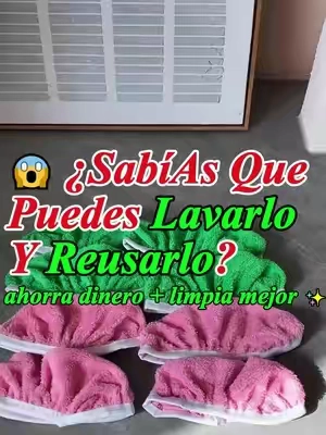 Si tienes el Swiffer verde clásico en casa, tienes que probar estas fundas de microfibra reutilizables. 🧤🧹#swiffer #swifferhack #reusablepads #CleanTok #clean 