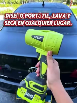 Trae su estuche, cargador y accesorios. ¡Viene completísima! 📦 #blower #CarCare #carowners #TikTokshopbacktoschool #fyp