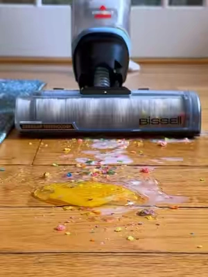 So they say you’ll never go back to mopping the old way #vacuummop #vacmop #bissellcrosswave #floorcleaning #bissell 