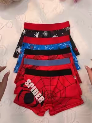 These are the kind of undies boys actually get excited about. 🕷️🖤The soft fabric feels comfy all day, and the fun spider prints make getting dressed more fun. ✨#BoysUnderwear #KidsUnderwear #BoysClothing #KidsStyle #BackToSchool 