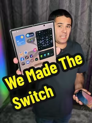 after a decade we made the swap! Fruit Brand to Samsung and the all the new ZFold8 Ultra! #samsung #samsunggalaxy #samsungNAC #zfold8ultra #backtoschool @Samsung US @Samsung 
