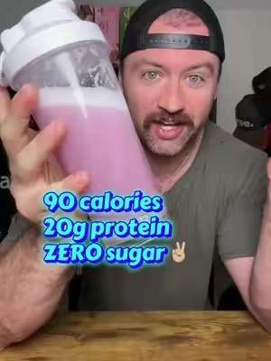 This clear protein tastes amazing and has insane macros.  #clearprotein #proteinpowder #nutricost #CapCut 