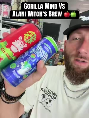 Gorilla Mind Vs Alani Witch’s Brew 🍎🍏 #alaninu #gorillamind #fyp 