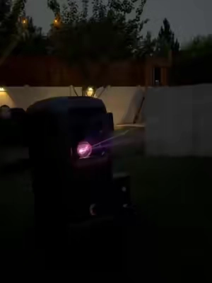 backyard 4k laser projector @soundcoreaudio #movienight