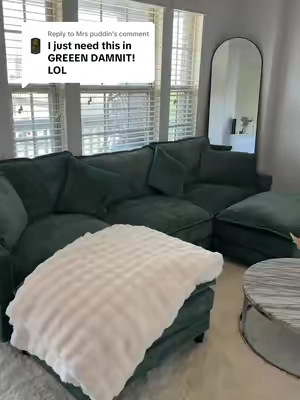 Replying to @Mrs puddin Also you can turn around the ottoman and make it into a coffee table✨ I have fallen asleep on this couch numerous times already! 100% worth it #c#cloudcouchm#musthaveh#homedecors#sofam#modularsofa
