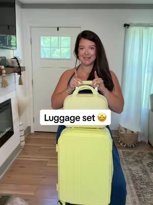So excited to use this as my carry on for our upcoming trip!! #luggage #carryonluggage #hardshellluggage 