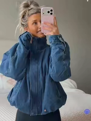 Omgg the perfect oversized jean jacket 😍✨ #forwomen #jacket #falldealsforyou #coldweatheroutfits 