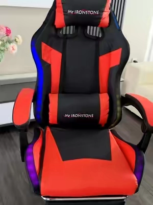 Silla para gaming juegos oficinas y mas trae luces RGB ybsinguera povo todo es ajustable #silla #gaming #oficina #gamingchair #rbg 