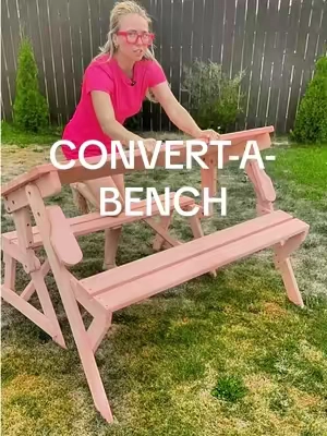 Pink girls are selling this out 🩷🎀#tiktokshopcreatorpicks #convertabench #pink #outdoorfurniture #TikTokshopbacktoschool @Best Choice Products, Inc. 