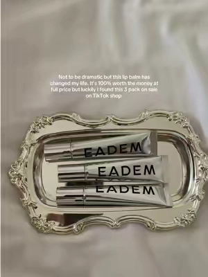 I’ve never tried a lip balm like this honestly. The applicator is unmatched and the pigment on these is CRAZY good too!  #lipbalm #lipbalmaddict #lipbalmsandlipoils #eadem #tiktokmademebuyit  