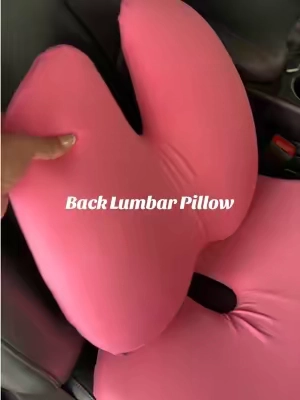 Seriously feels like you’re floating! I fear I’ll never be able to ride without these 👀💖 #backpain #backpillow #memoryfoampillow #carpillow #roadtripessentials 