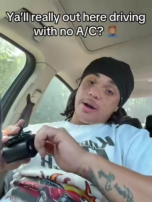 Ya’ll really out here driving with no A/C? 🤦🏽‍♂️ #carac #cliponfan #portablefan #fan #summeressentials 
