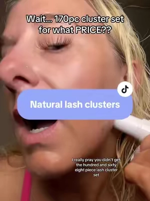 Finally clusters that look natural and there lightweight! #cacoonbeauty #lashes #lashclusters #tiktokmademebuyit 
