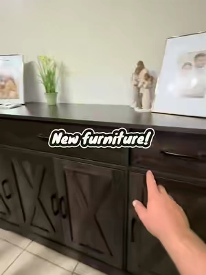 This thing replaced out china cabinet! #furiture #cabinat #wood #kitchen #remodel 