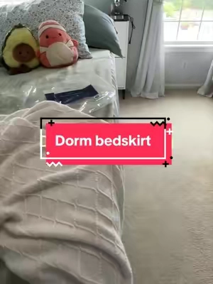 #dormbedding #collegedorm #backtoschoolshopping #bedskirt #tiktokshoplabordaysale 
