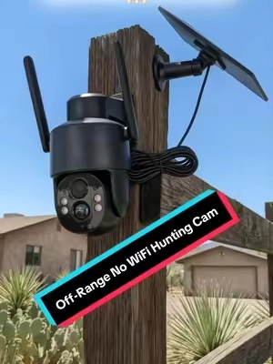 This 4G solar trail camera works great for long-term hunting observation, no Wi-Fi maintenance needed, built-in night vision sensor and rotatable lens capture every wild creature activity. #tiktokmademebuyit#securitycamera#trailcam#homesecurity#TikTokshopbacktoschool c 