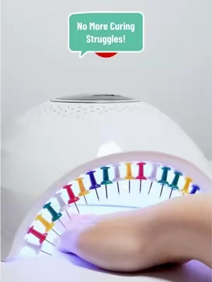 No More Curing Struggles!  Our lamp is designed to fit all hand shapes and sizes! 👉🏻Check my shop! #melodysusie #naillamp #nailtools #nailtechcheck #nail 