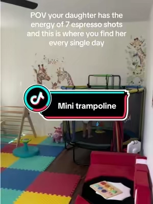 Best way to keep your little ones busy and active every single day! #minitrampoline #segmart #minitrampolines #toddlertrampoline #indoortrampoline @Segmart 