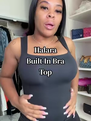 Built in bra sports top from halara  #halaraactivewear #builtinbra 