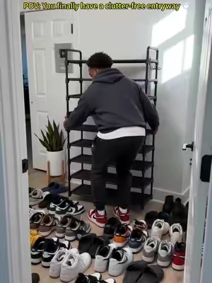 10 tiers shoe rack. #shoes #tennisshoes #shoerack  #organize #kitsure 