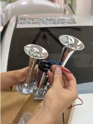 New horn who dis😍 #TikTokMadeMeBuyIt #RoadRageSolution#TrainHorn #CarSafetyUpgrade #loudhorn