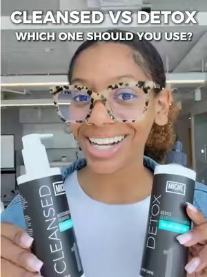 Are you choosing CLEANSED or DETOX? 👀🫧 ✨ CLEANSED Moisturizing Shampoo is your go-to for a gentle wash that leaves hair soft and moisturized. 💦 DETOX Gentle Clarifying Shampoo is the full reset for buildup, heavy curls, or when your definition just isn’t hitting. Tell us which one is making it into your next wash day 💬 Shop both right here on TikTok Shop! #michebeauty #detoxshampoo #moisturizingshampoo #scalpcare 