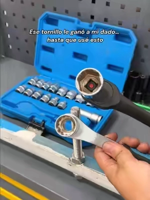 Los tornillos largos ya no tienen por qué ser un dolor de cabeza. Este kit de dados pasantes permite que el perno atraviese el centro mientras trabajas con la tuerca fácilmente. Ideal para mecánicos, reparación de autos, maquinaria y proyectos DIY.Long bolt socket set, pass through socket kit, hollow ratchet socket, automotive repair tools, mechanic tools, DIY garage tools#DealsForYouDays #SummerVibes #AutomotiveTools #MechanicLife #DIYTools