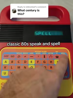 Replying to @eldestdad #speakandspell #learntoread #educationaltoy 