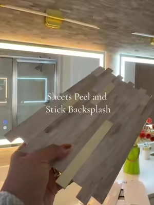 Respuesta a @cecy STICKGOO 10 Sheets Peel and Stick Backsplash, PVC Wall Tiles Stick on Backsplash for Kitchen - White Marble with Metal Silver  @STICKGOO  #wallpaper #peelandstick #backsplash #stick 