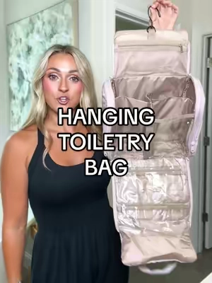 Pack smarter not harder! This hanging toiletry bag holds so much more than your ordinary one! @BAGSMART #bagsmart #bagsmarttravel #toiletrybag #travelbag #travelnecessities 