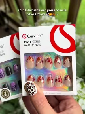 CurvLife halloween press on nails have arrived 👻🎃🍂🕷️ #curvlife #nails #pressonnails 