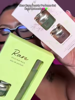 New rare beginnings perfume!! In a cute set! @Rare Beauty #rarebeauty #rarebeautyperfume #rarebeginnings #giftforher #stockingstuffer