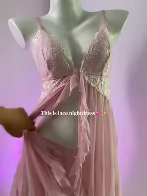 A little sexy nightgown for sleepwear!!! >>> anyway it's so soft and smooth!!! #nightdress #nightgown #sleepwear #tiktokshopblackfriday #dealsforyoudays