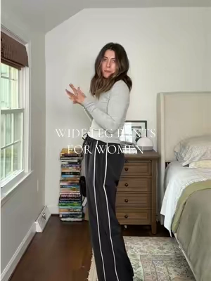 The it girl wide leg pants #widelegpants #trackpants #loungepants #goodamerican @GOOD AMERICAN 