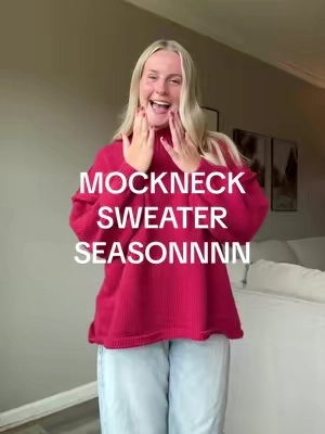 I’m a true Medium, and I got a size Large! Love how it fits. I will be wearing mock neck sweaters all fall I’m obsessed  #womensfashion #falloutfits #outfitsinspo #affordablefashion 