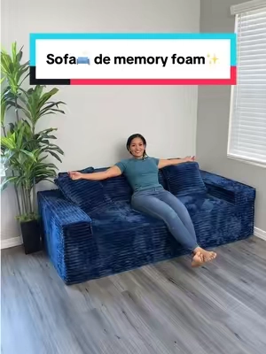 Respuesta a @tania solano 75 Cloud) Loveseat Sofa, No Assembly Required Comfy Deep pcs for Living Room, Bedroom, Apartment #sofamoderno #sofadememoryfoam #decoraciondehogar  #decor #tiktokshopcreatorpicks
