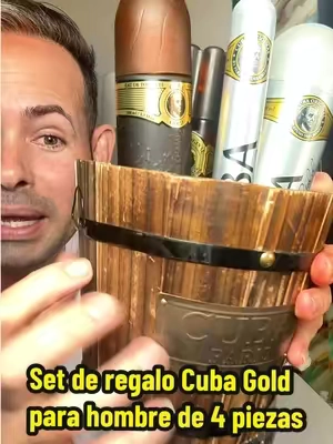 Set de regalo Cuba Gold para hombre de 4 piezas, con fragancia, desodorante, after shave y gel de ducha. #cubagold #perfumehombre #fragancias #regalosparahombre 
