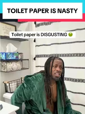 Stop the madness and make sure you’re clean down there #hygiene #poop #bathroom #toiletpaper #toilet