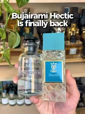 Bujairami Hectic is finally back in stock for those waiting 👏🏻 This is still easily one of the best imagination inspirations I’ve tried. #fragrancetok #fragrancetiktok #fragrances #mensfragrance #bujairami 