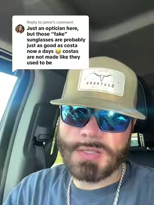 Replying to @jamie #costa #sunglasses #shades #fyp #viral finally somebody with some common sense! Thank you, Jamie! I would rather spend $30 on these than waste $300! 