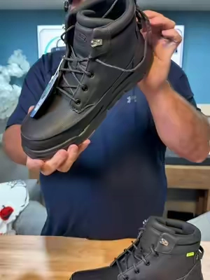 Work boots don’t have to feel heavy and stiff. 👢 The HEYDUDE Bradley Work CT Leather combines a rugged leather look with the easy slip-on comfort HEYDUDE is known for. A great everyday option for long workdays when you want something comfortable, convenient, and work-ready. #HEYDUDE #workboots #boots #tiktokshopcreatorpicks #creatorsearchinsights 