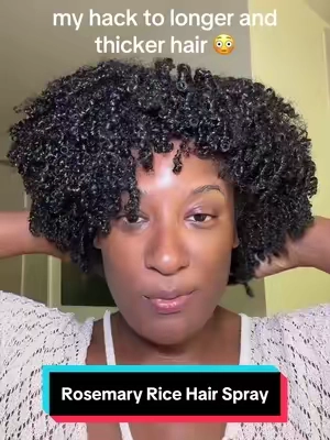 this Rosemary and rice water got my heart so healthy and thick 🤏🏾#Rosemary #RiceWater #longhair #naturalhair #tiktokshopcreatorpicks 