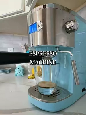 You really don’t need a crazy expensive espresso machine to make a GOOD cup of espresso at home ☕️🤎  This one is compact, affordable, and makes the prettiest little espresso drinks.  #Espresso #EspressoMachine #CoffeeTok #CoffeeLover #HomeCoffee  