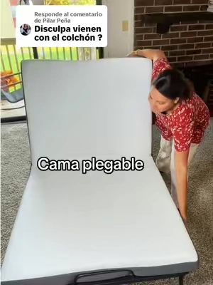 Respuesta a @Pilar Peña Colchón incluido y se pliega! #bed #Home #CamaPlegable  #MemoryFoam #tiktokshopcreatorpicks 