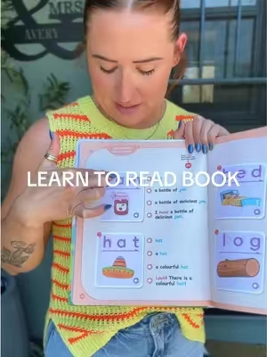 The coolest book to help little ones learn to read! #learntoread #learningtoread #practicereading 