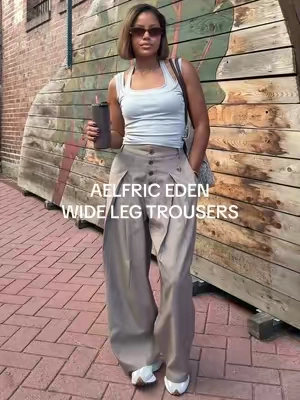 The ability to dress these up or down is exactly why they can be worn on repeat. 🤎 Aelfric Eden NEVER misses! Wearing a size small, I’m 5’6 135lbs. @aelfriceden_official  #trousers #aelfriceden #streetwear #OOTD #styleinspo 